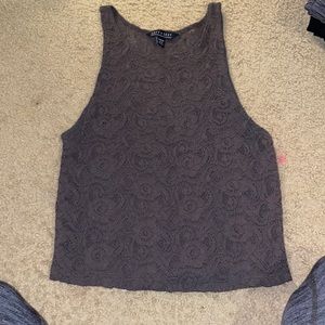 Womens high neck lace crop top, american eagle new condition.